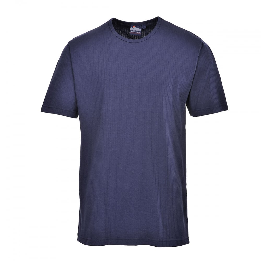 Thermal T-Shirt Short Sleeve Navy XL *One Size Only - Outlet Store*