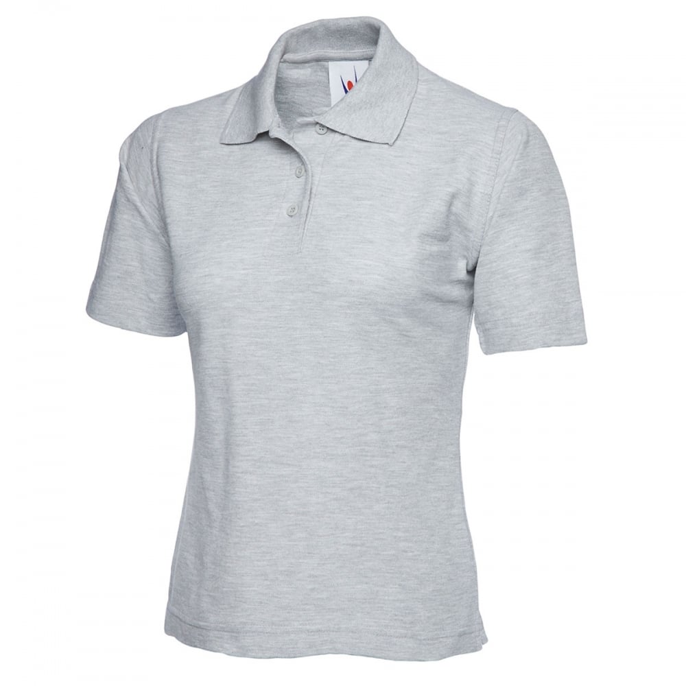 UC106 Ladies Classic Poloshirt Heather Grey M *One Size Only - Outlet Store*