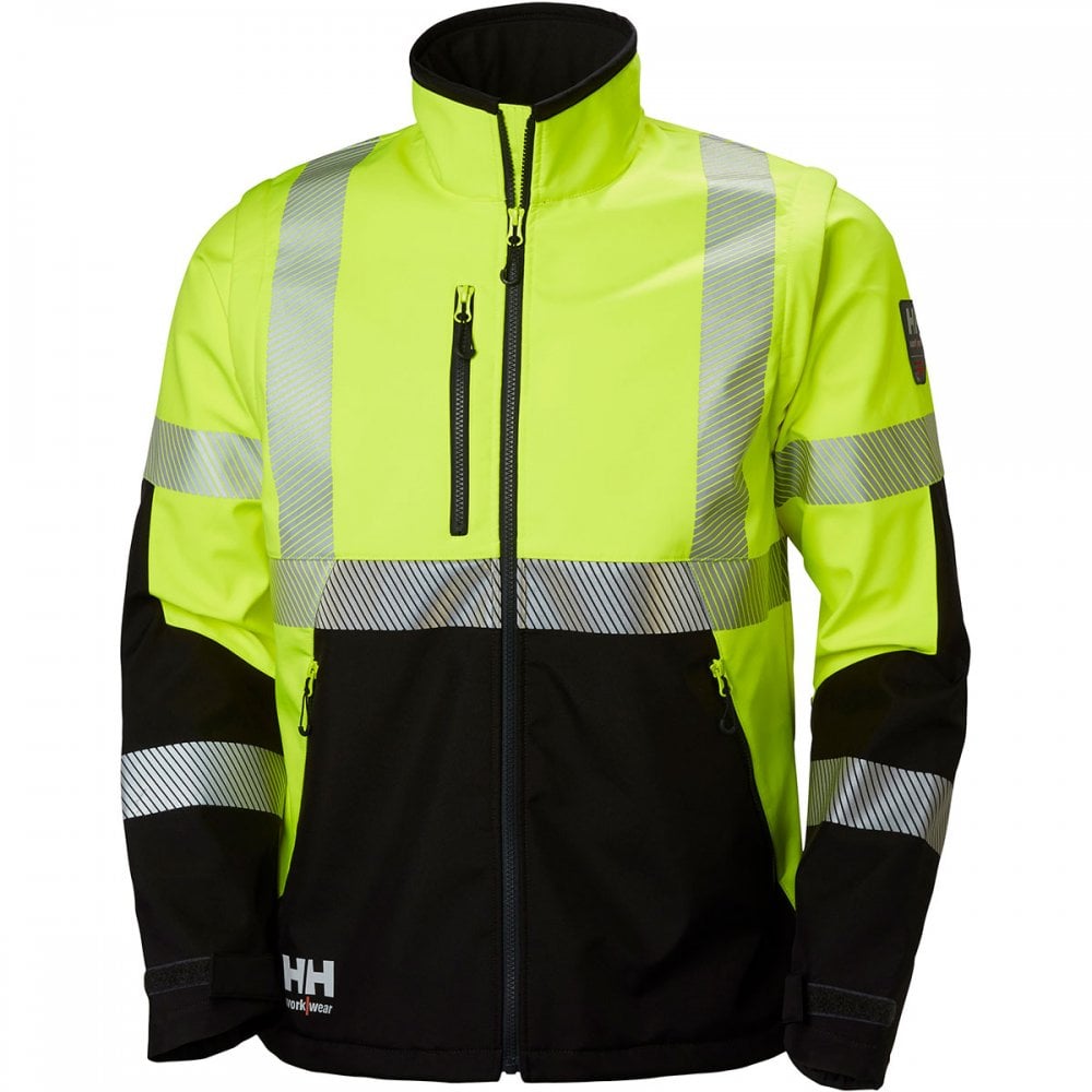 74272 ICU Softshell Jacket EN471 Yellow/Black S *One Size Only - Outlet Store*