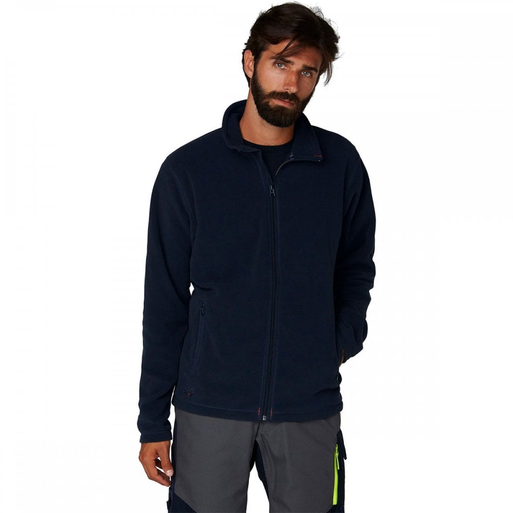 72097 Oxford Light Fleece Jacket - Recycled Material Navy S *One Size Only - Outlet Store*