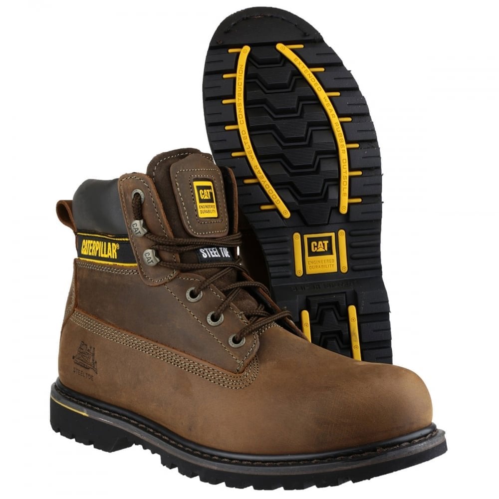 Holton SB Water Resistant - Slip Resistant Lace Up Safety Boot - Wide Fitting