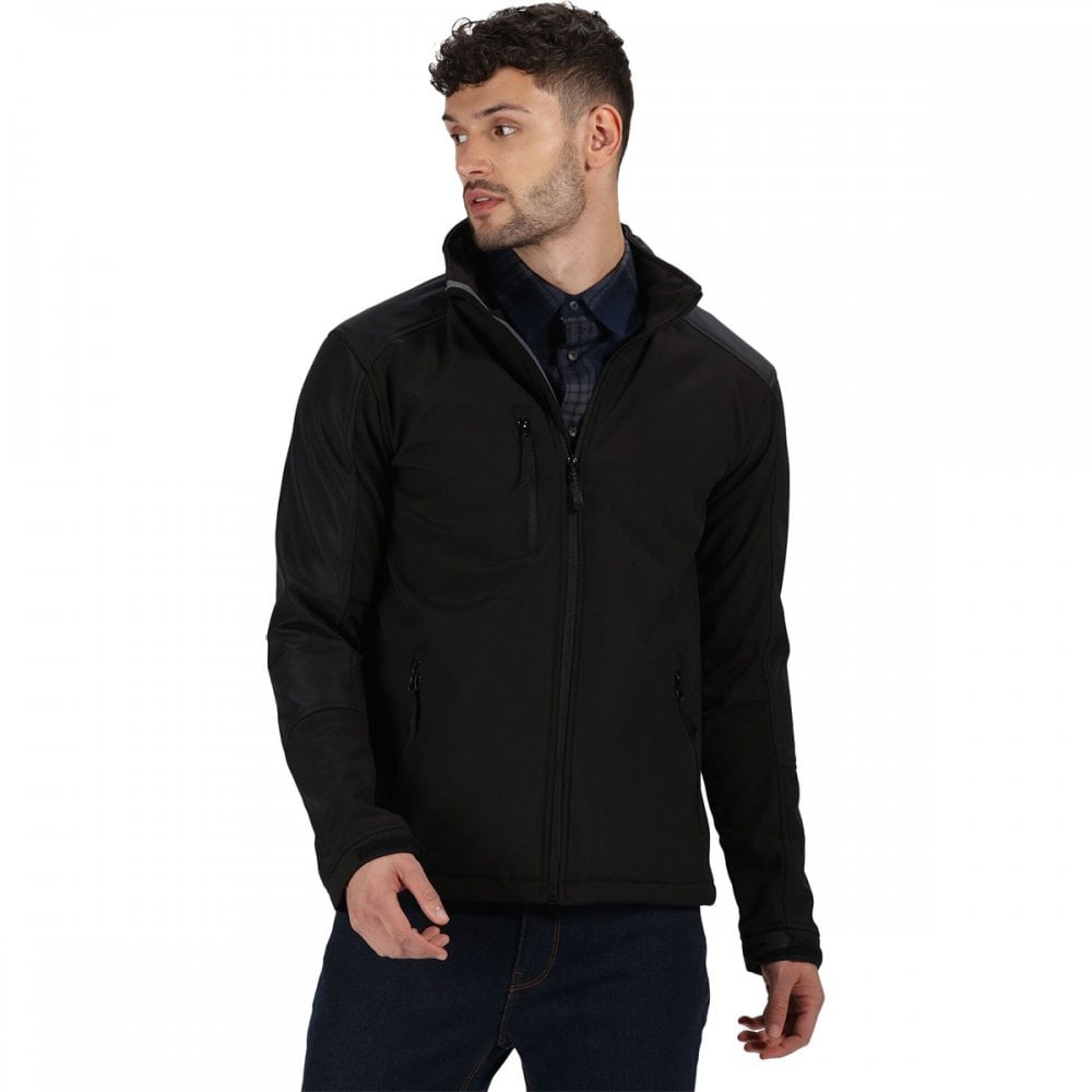 TRA600 Mens Honestly Made Recycled Softshell Jacket Black XL *One Size Only - Outlet Store*