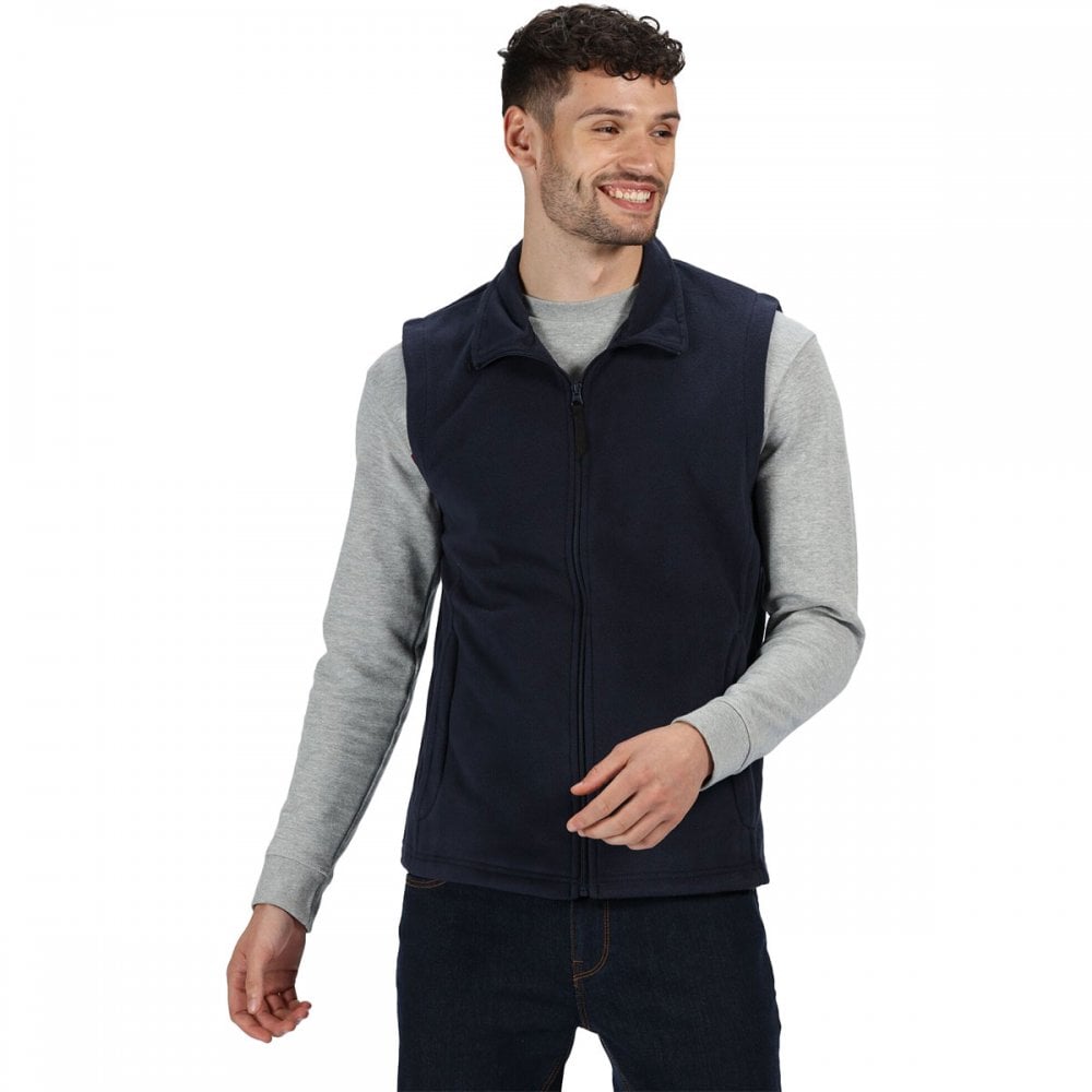 TRA801 Mens Micro Fleece Bodywarmer Dark Navy M *One Size Only - Outlet Store*