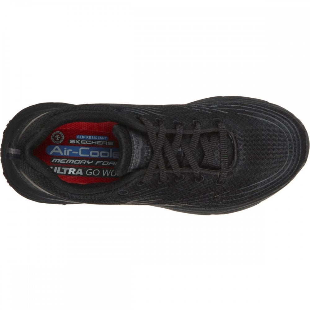 Max Cushioning Womens Elite Slip Resistant Occupational Shoes Black