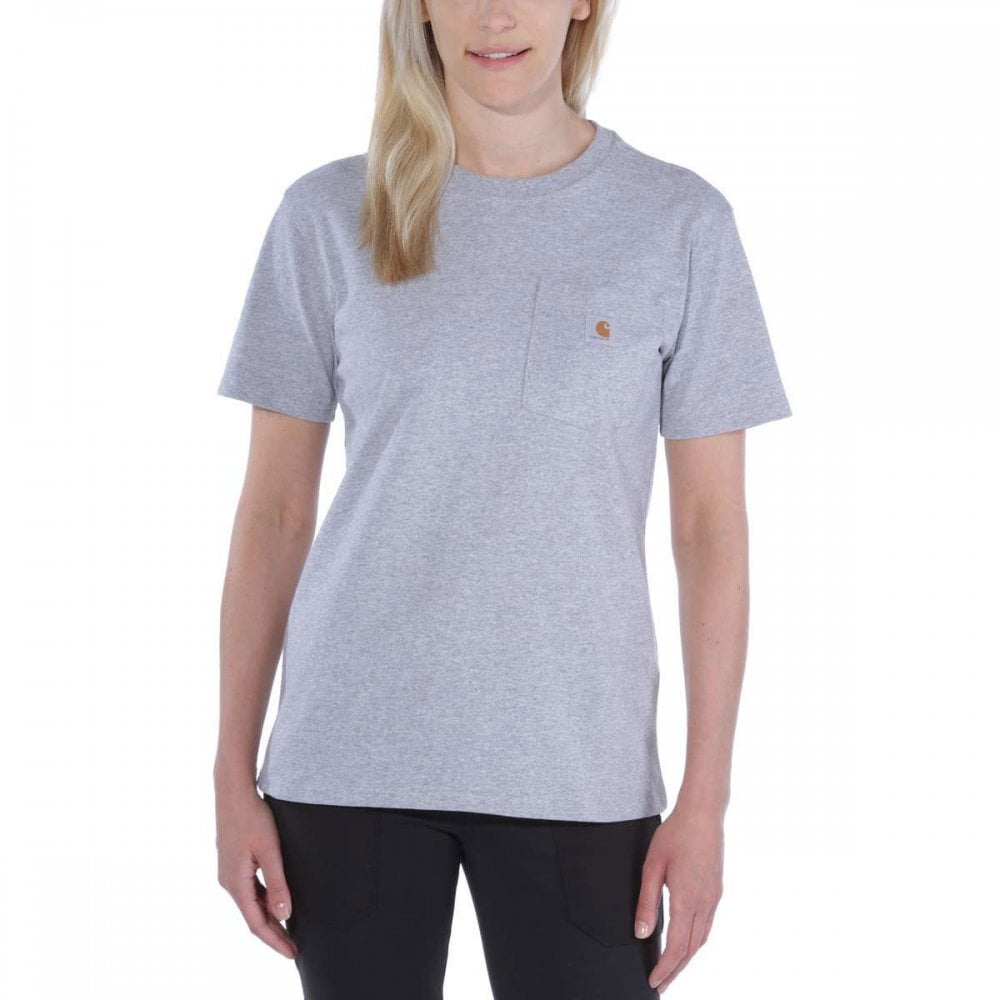 103067 Loose Fit Heavyweight Short-Sleeve K87 Pocket T-Shirt Heather Grey XS *One Size Only - Outlet Store*
