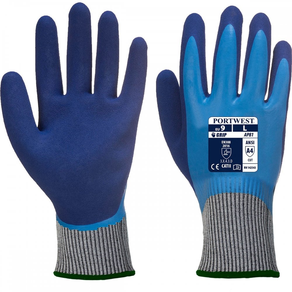 AP81 Liquid Pro HR Cut Glove Blue S *One Size Only - Outlet Store*
