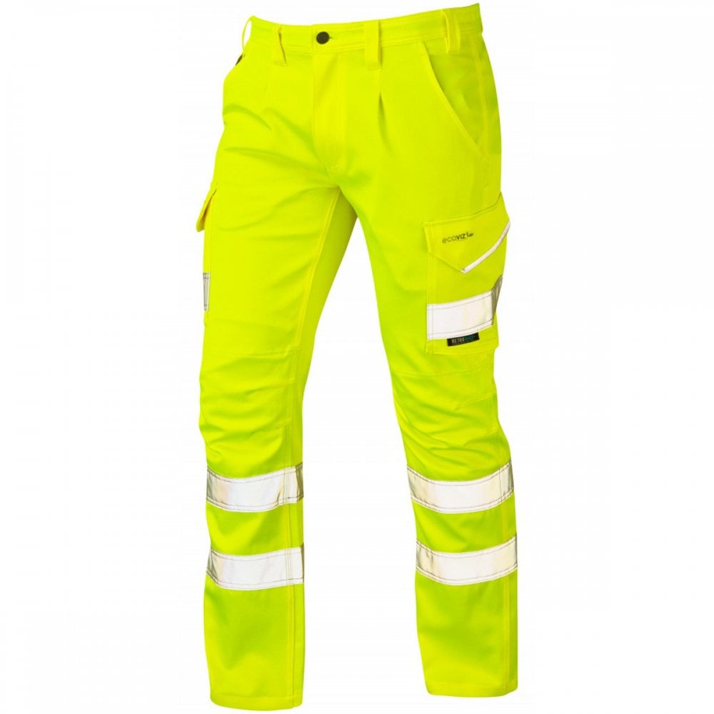 CT04 Kingford ISO 20471 Class 1 Ecoviz Stretch Poly/Cotton Cargo Trouser