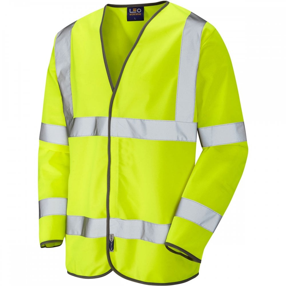 S01 Shirwell ISO 20471 Class 3 Sleeved Waistcoat Hi-Vis Yellow L *One Size Only - Outlet Store*