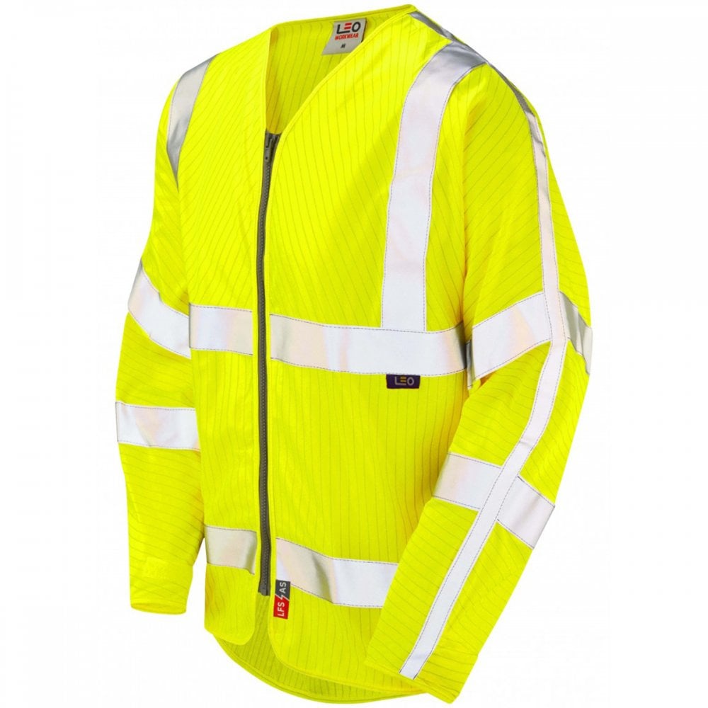 S25 Huish ISO 20471 Class 3 Limited Flame Spread/Anti-Static Sleeved Zip (EN 14116/EN 1149)