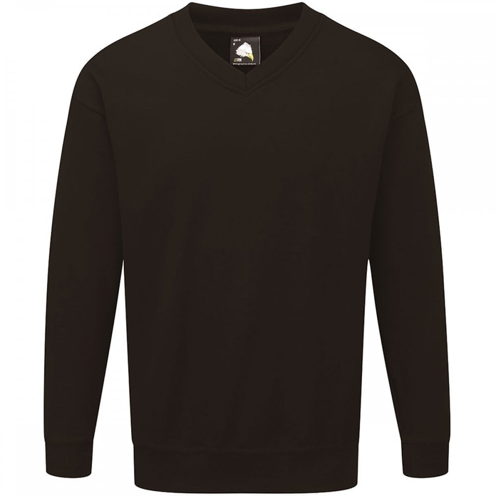 1260 Buzzard V-neck Sweatshirt Black 5XL *One Size Only - Outlet Store*