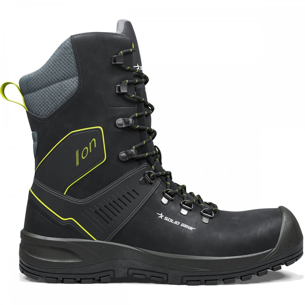 SG73103 Solid Gear Ion High S3L Safety Boot UK9 - EU43 - US10 Black/Green *One Size Only - Outlet Store*