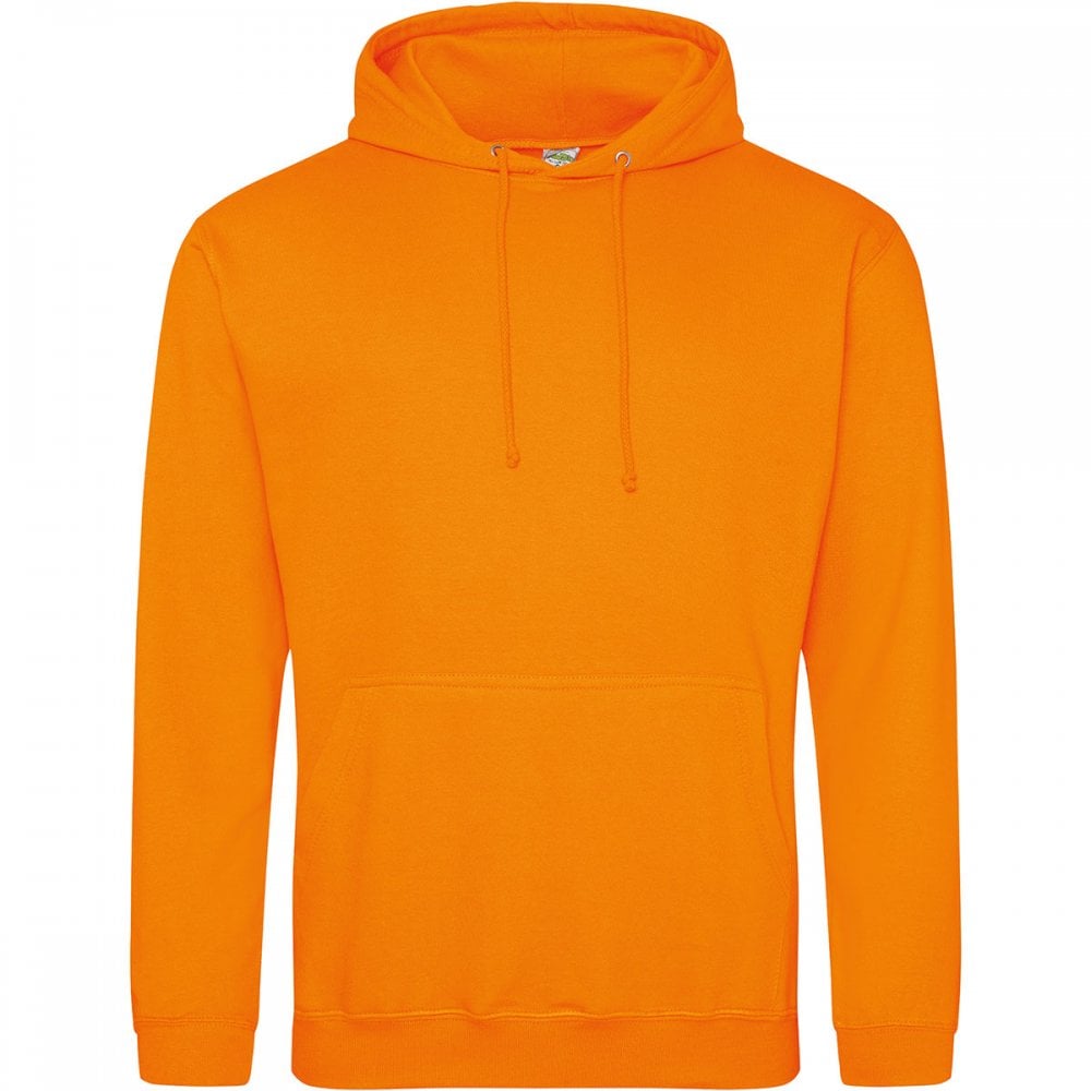 JH001 College Hoodie Orange Crush M *One Size Only - Outlet Store*