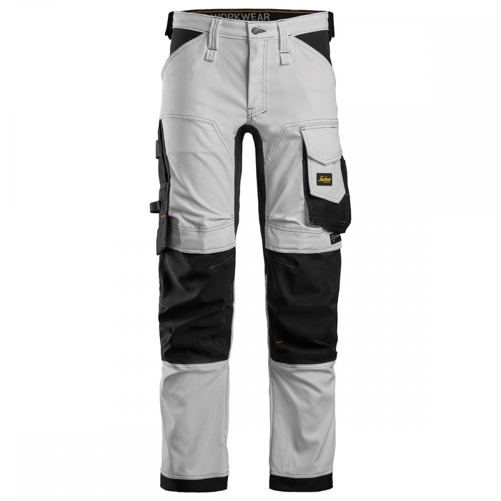 6341 AllroundWork Stretch Trousers White 32" 33" *One Size Only - Outlet Store*