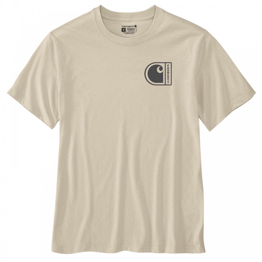 107048 Relaxed Fit Lightweight Short-Sleeve C Graphic T-Shirt