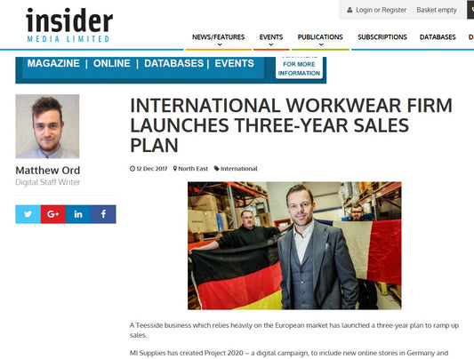 International workwear firm launches three-year sales plan