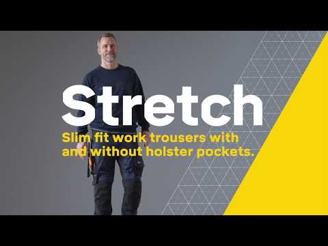6241 AllroundWork Slim Fit Trousers Holster Pockets True Blue