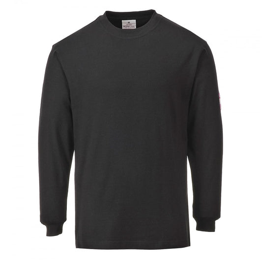Flame Resistant Antistatic T-Shirt Black L *One Size Only - Outlet Store*