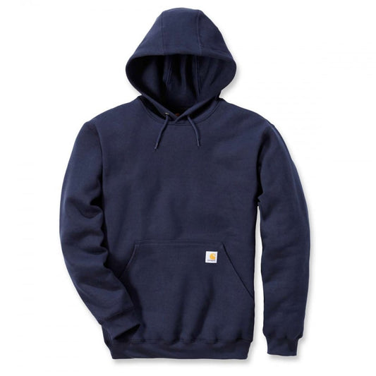 Carhartt K121 Iconic Midweight Overhead Hooded Sweatshirt New Navy XS *One Size Only - Outlet Store*