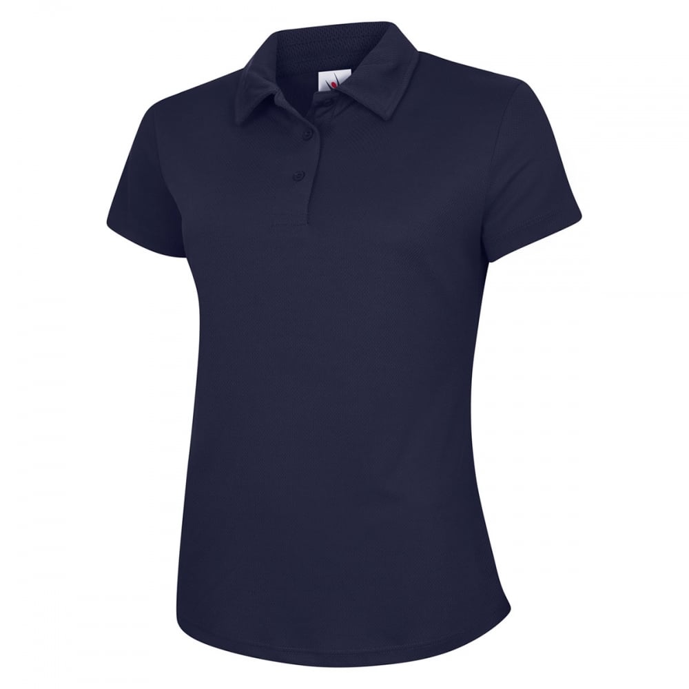 UC126 Ladies Ultra Cool Poloshirt Navy L *One Size Only - Outlet Store*