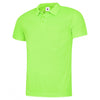UC125 Mens Ultra Cool Poloshirt Electric Green M *One Size Only - Outlet Store*