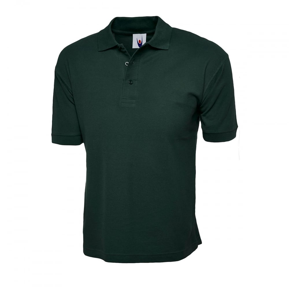 UC112 Classic Cotton Poloshirt Green L *One Size Only - Outlet Store*