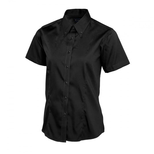 UC704 Ladies Pinpoint Oxford Half Sleeve Shirt