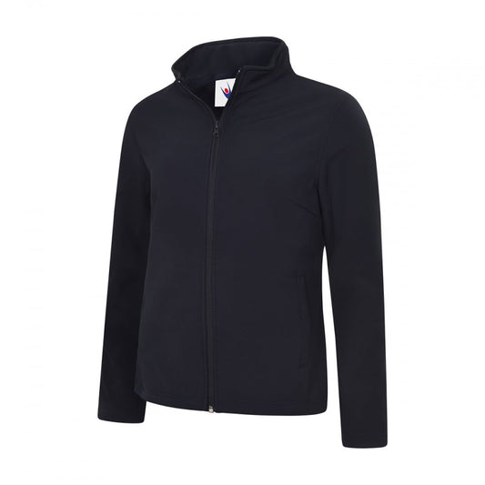 UC613 Ladies Classic Full Zip Soft Shell Jacket Navy XL *One Size Only - Outlet Store*