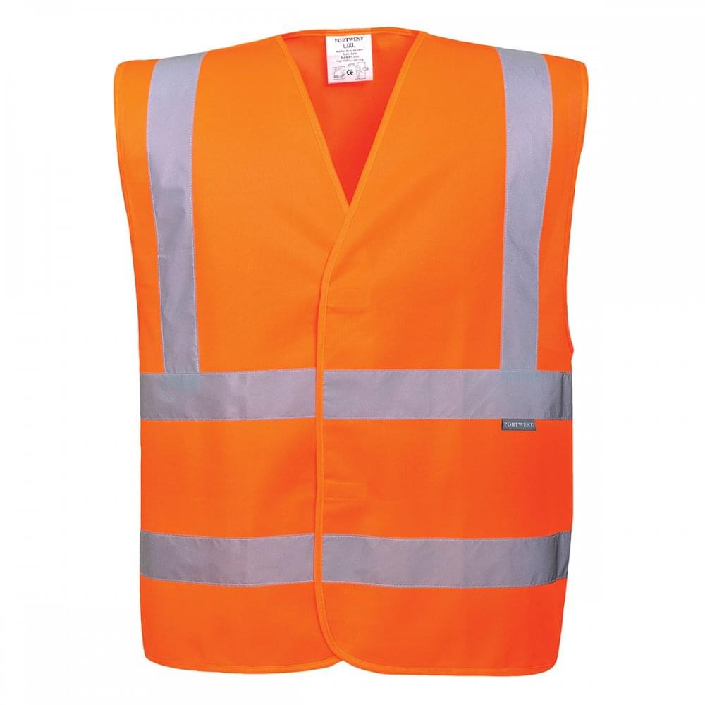 Hi Visibility Band & Brace Vest Orange 4XL-5XL *One Size Only - Outlet Store*