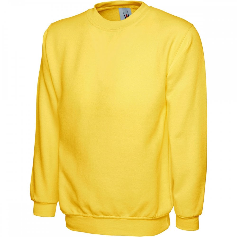 UC202 Childrens Classic Sweatshirt Yellow 9/10 Yrs *One Size Only - Outlet Store*