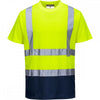 Hi-Vis 2-Tone T-Shirt Yellow/Navy 2XL *One Size Only - Outlet Store*