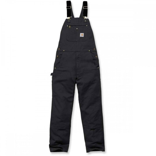 102776 Heavyweight Duck Bib Overall - Relaxed Fit Black 32" 30" *One Size Only - Outlet Store*