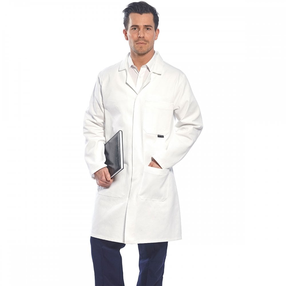 Cotton Coat White L *One Size Only - Outlet Store*