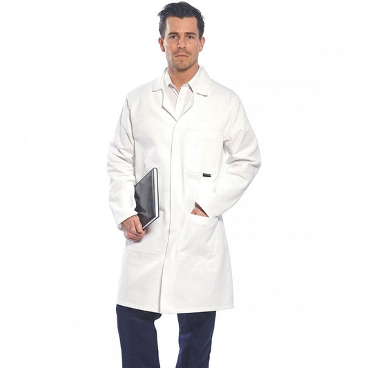Cotton Coat White L *One Size Only - Outlet Store*