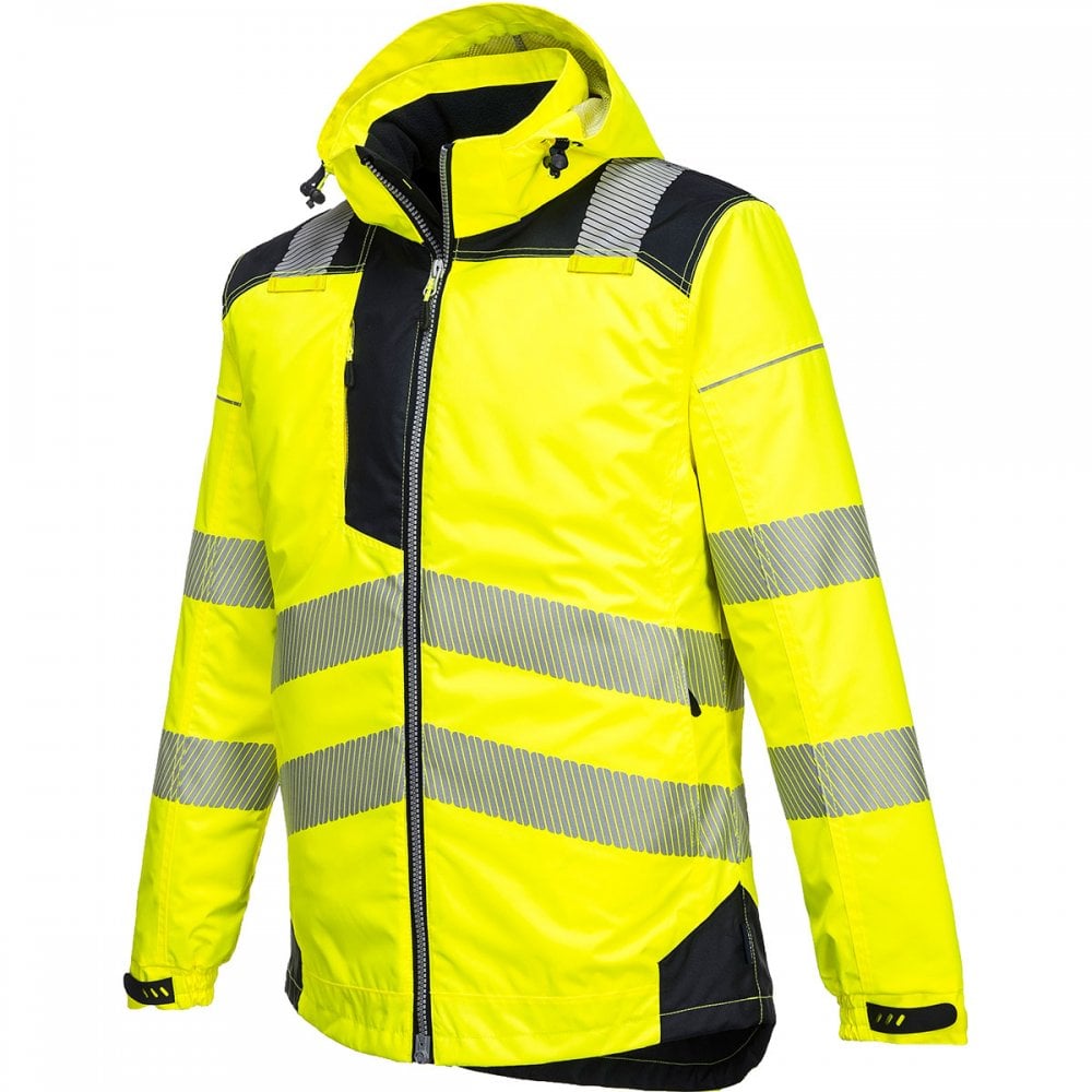 PW3 T400 Hi-Vis Winter Jacket Yellow/Navy
