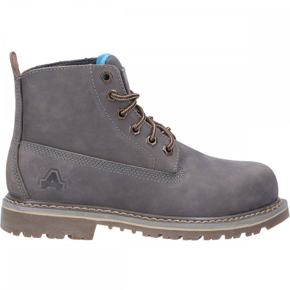 AS105 Mimi Lace Up Safety Boot UK6 - EU39 - US8 Grey *One Size Only - Outlet Store*