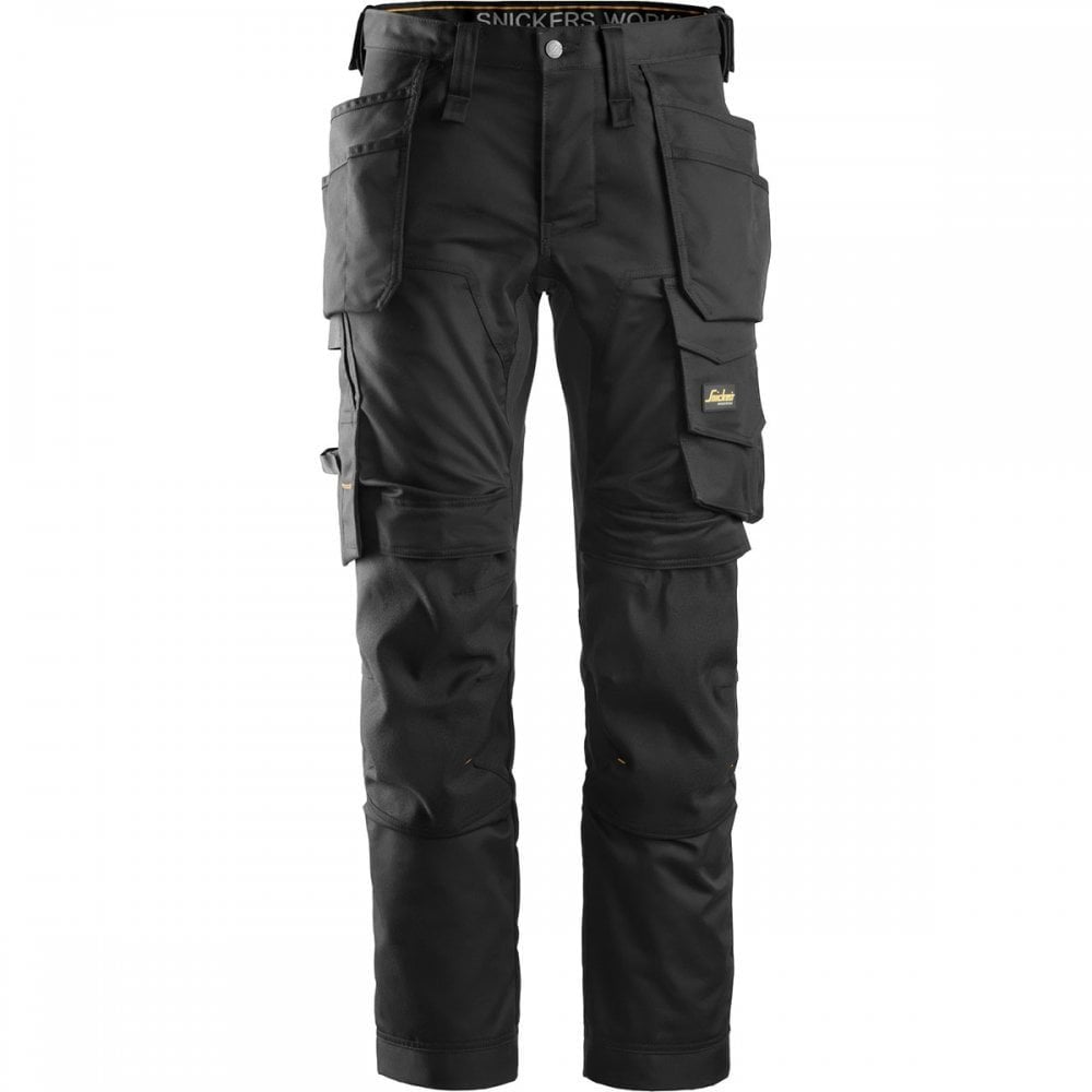 6241 AllroundWork Slim Fit CORDURA® Kneepad Trousers Holster Pockets Black Black 30" 30" *One Size Only - Outlet Store*