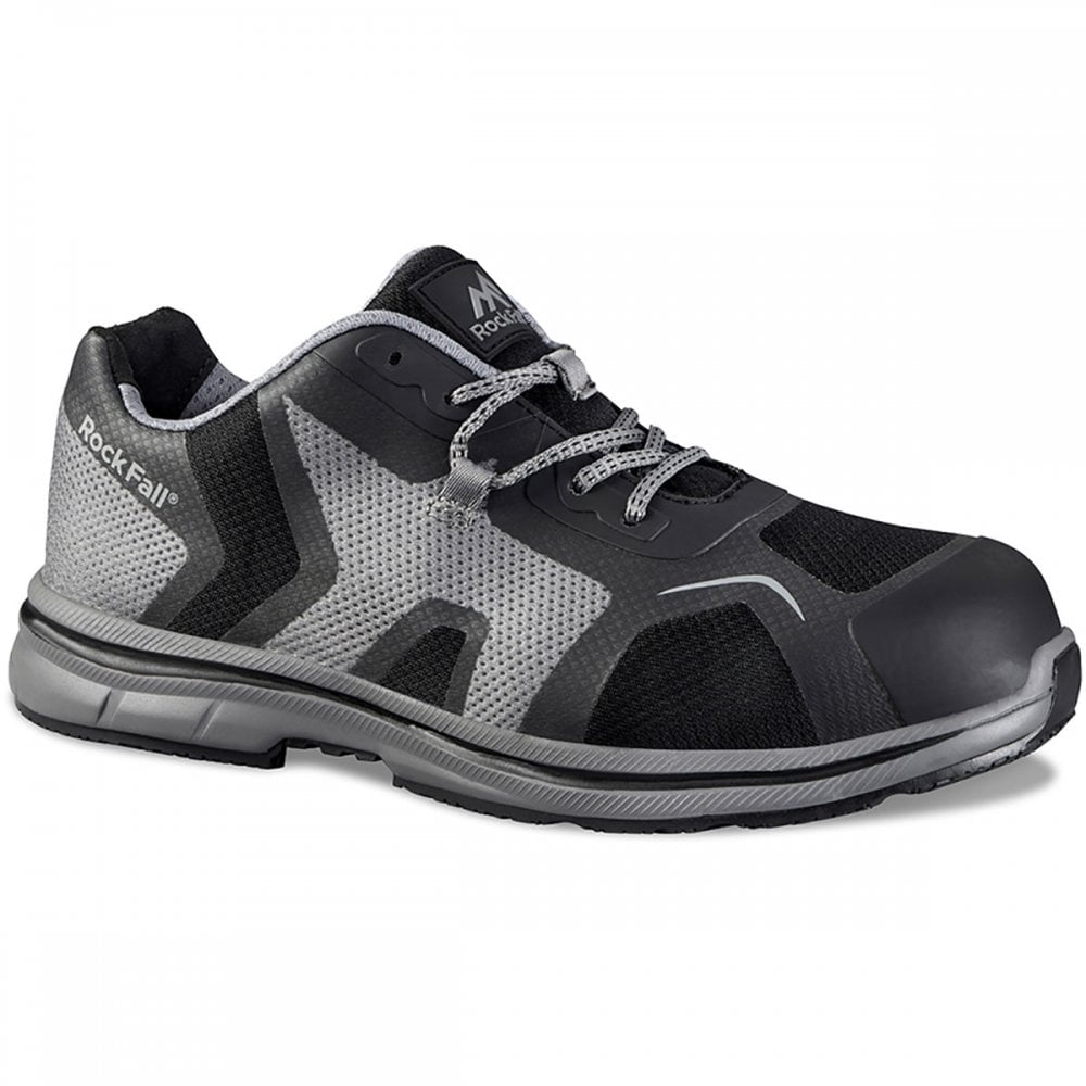 RF009 Mercury ESD Safety Trainer - Wide Fitting & Vegan Approved UK8 - EU42 - US9 Black/Grey *One Size Only - Outlet Store*