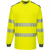PW3 T185 Hi-Vis T-Shirt Long Sleeve
