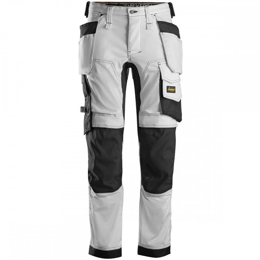 6241 AllroundWork Slim Fit Trousers Holster Pockets White