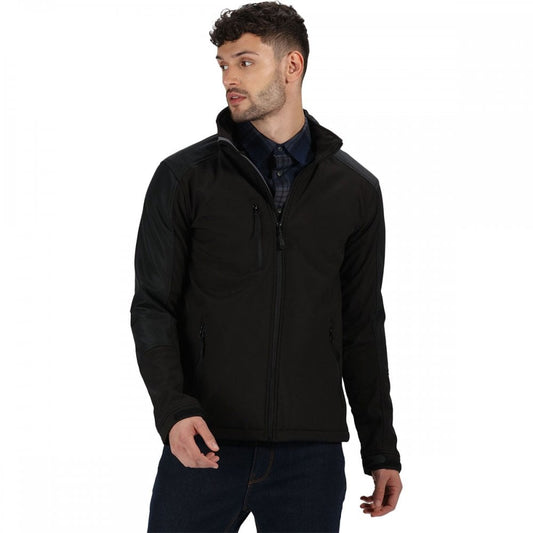 TRA600 Mens Honestly Made Recycled Softshell Jacket Black M *One Size Only - Outlet Store*