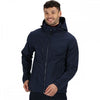 TRA701 Mens Venturer 3 Layer Printable Hooded Softshell Jacket Navy M *One Size Only - Outlet Store*