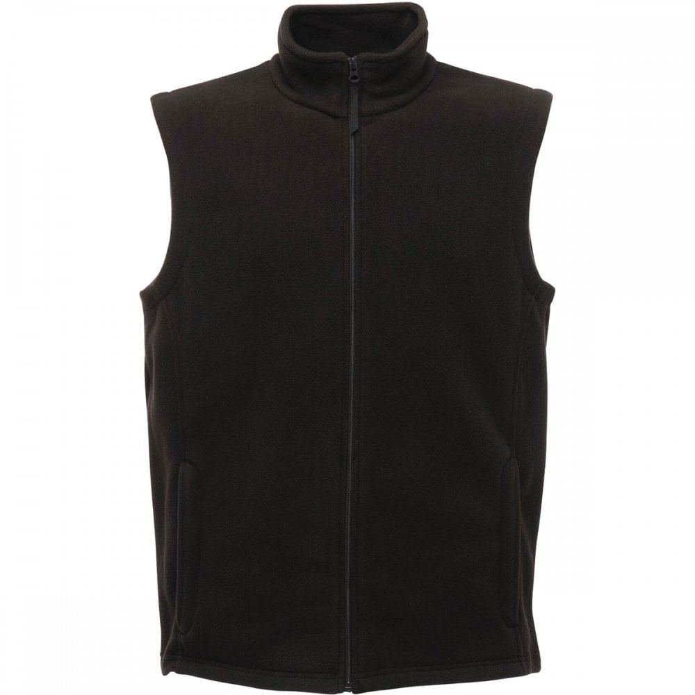 TRA801 Mens Micro Fleece Bodywarmer Black L *One Size Only - Outlet Store*