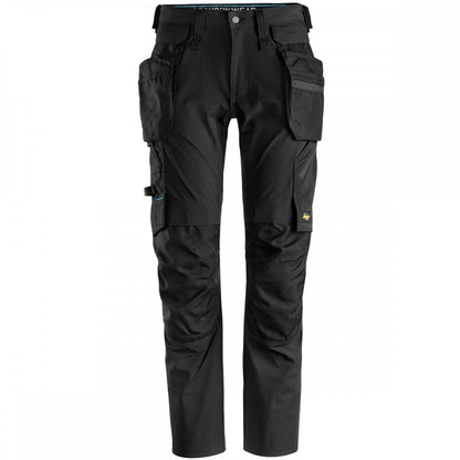 6208 LiteWork Trousers+ 4 Way Stretch Detachable Holster Pockets Black - Slim Fit