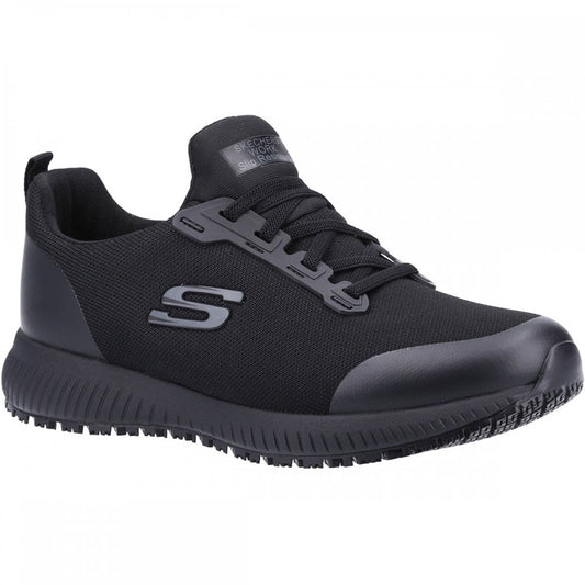 Squad Slip Resistant Wide Slip Resistant Womens Occupational Shoe UK6 - EU39 - US9 Black *One Size Only - Outlet Store*
