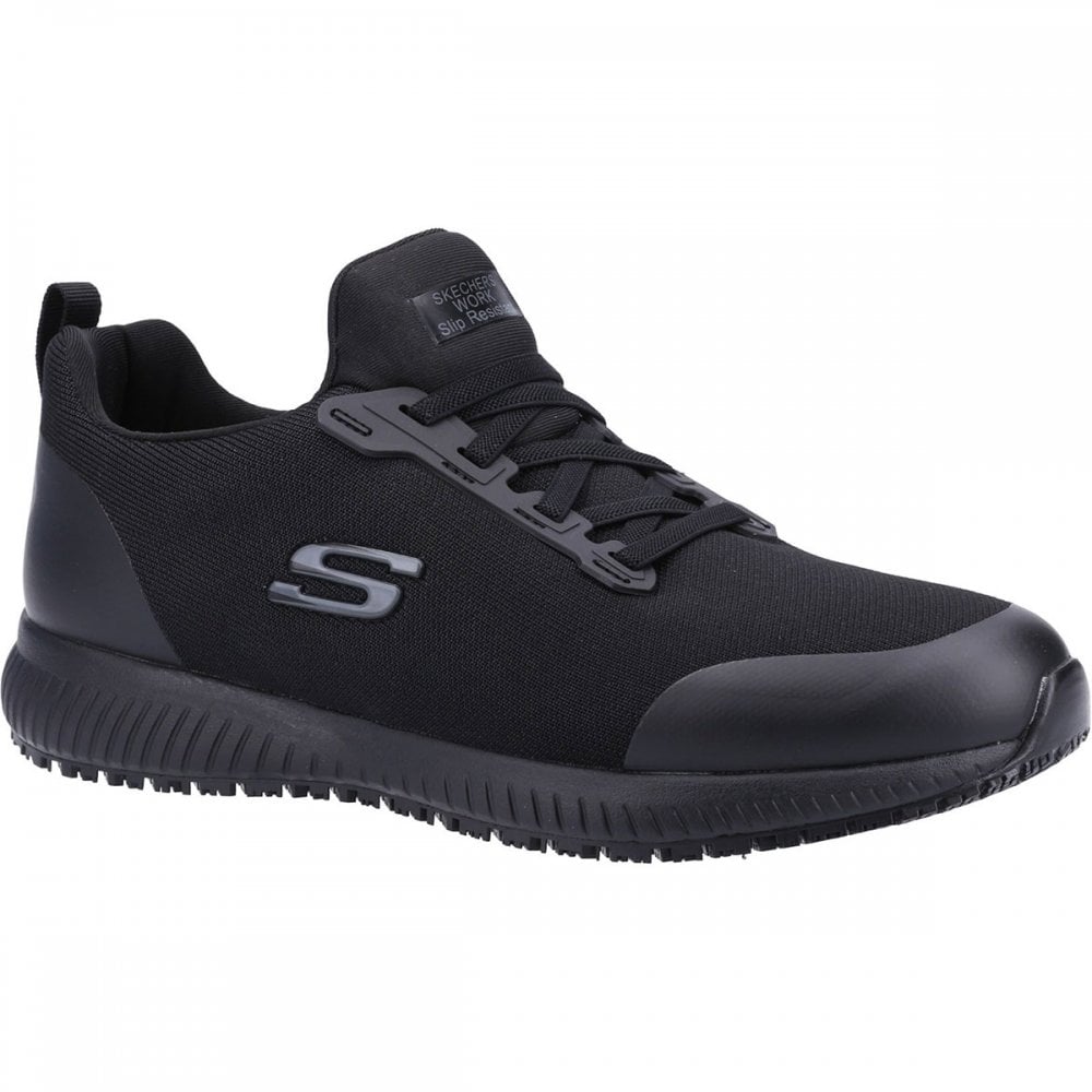 Squad Slip Resistant Myton Occupational Shoe Black UK9 - EU43 - US10 Black *One Size Only - Outlet Store*