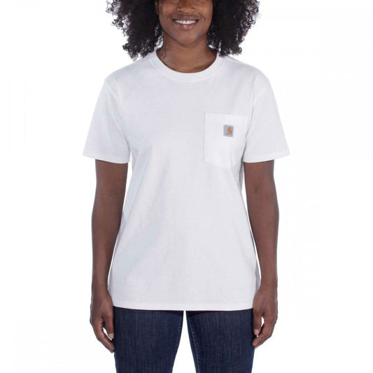 103067 Loose Fit Heavyweight Short-Sleeve K87 Pocket T-Shirt White XL *One Size Only - Outlet Store*