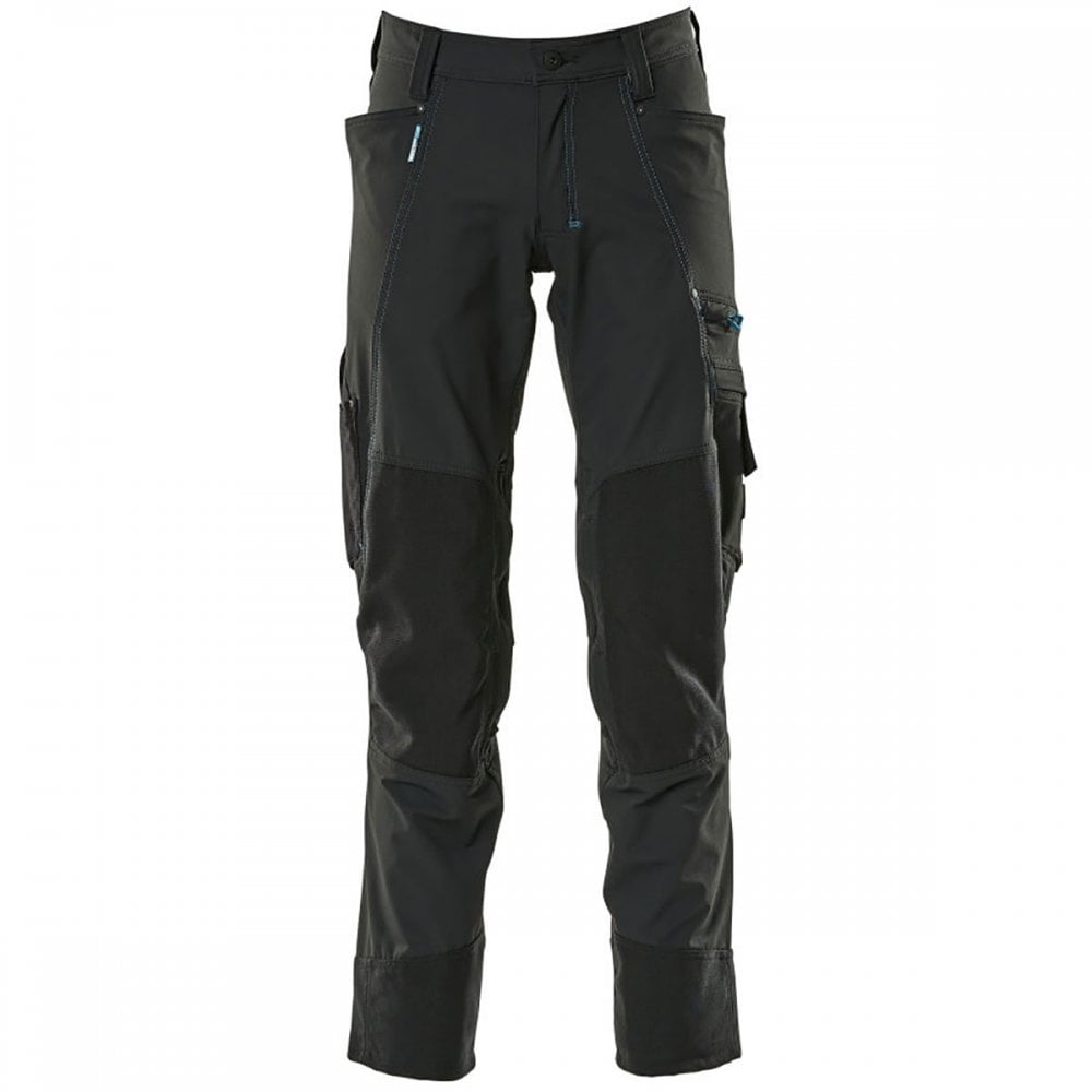 17179 Advanced Trousers with kneepad pockets - with STRETCH material Black 30" 33.5" *One Size Only - Outlet Store*