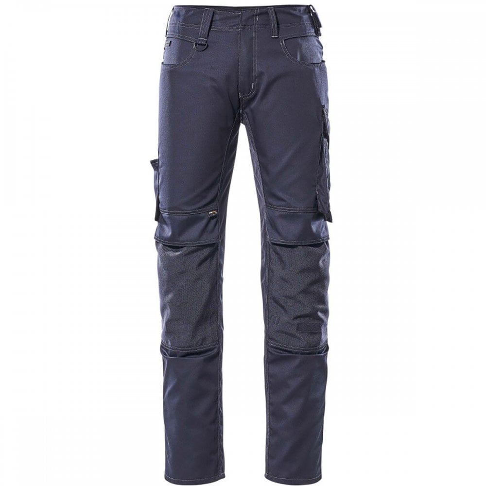 12779 Mannheim Unique Trousers With Kneepad Pockets Dark Navy 32" 28.5" *One Size Only - Outlet Store*