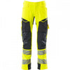 19079 Accelerate Safe Trousers with kneepad pockets Hi-Vis Yellow/Dark Navy 30" 30.5" *One Size Only - Outlet Store*