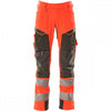 19079 Accelerate Safe Trousers with kneepad pockets Hi-Vis Red/Dark Anthracite 30" 32.5" *One Size Only - Outlet Store*